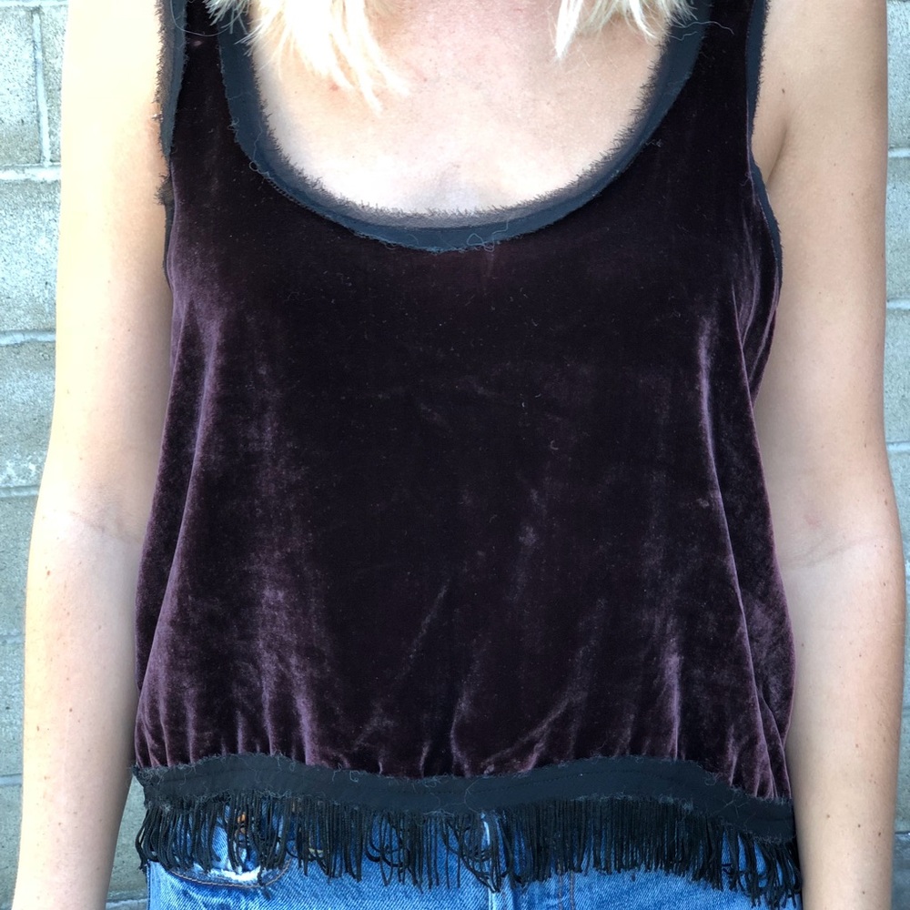 Show Me Your Mumu Velvet Crop